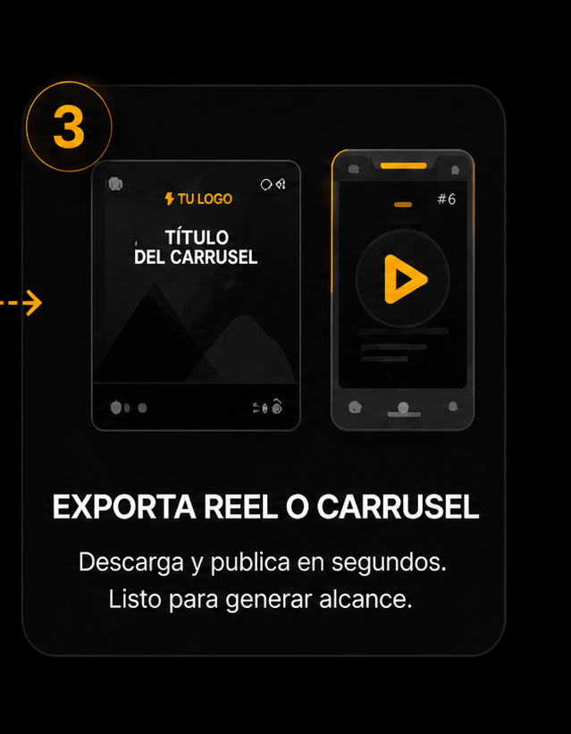 Paso 3: exporta reel o carrusel